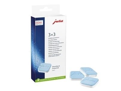2-fazowe tabletki odkamieniające Jura 9szt 3x3